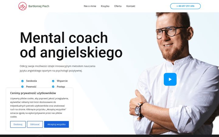 Screenshot of bartlomiejpiech.com