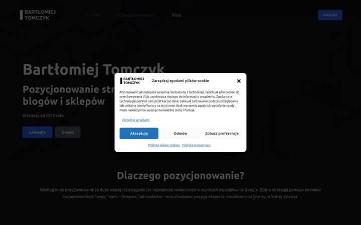 Screenshot von bartlomiejtomczyk.pl