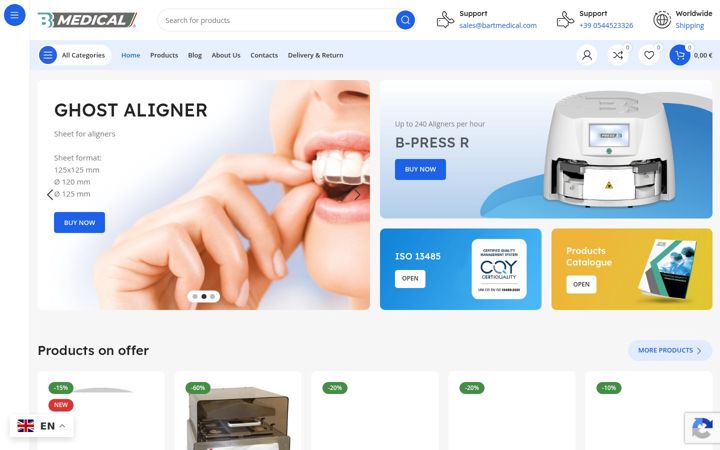 Screenshot of bartmedical.com