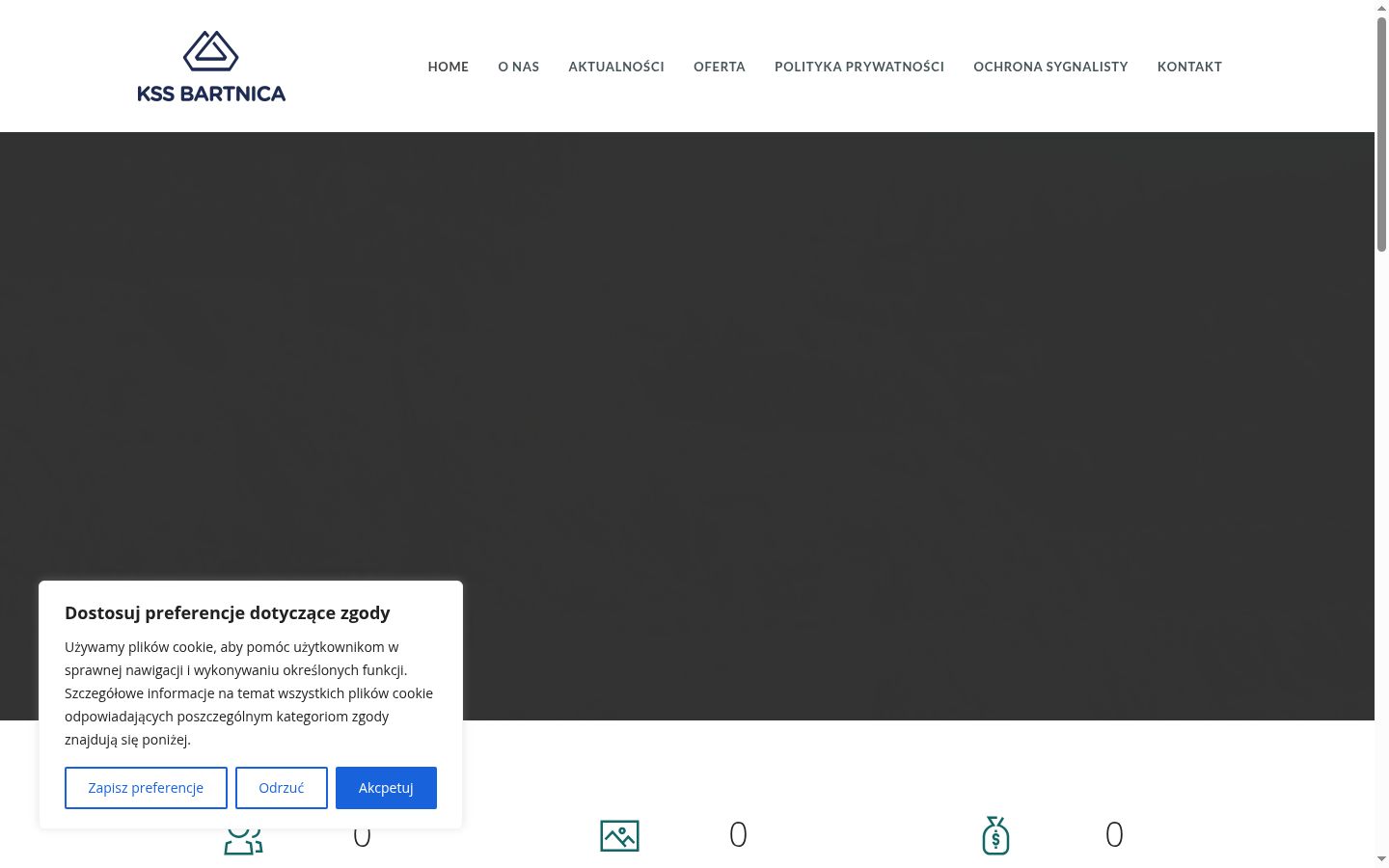 Screenshot des Einwilligungsbanners vor jeglicher Interaktion