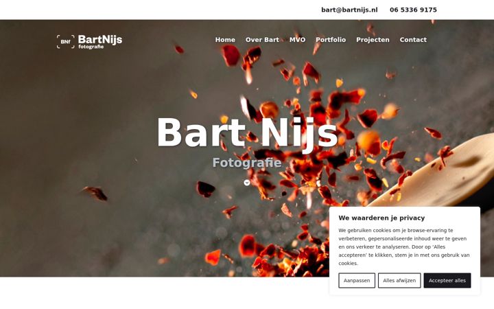 Screenshot of bartnijs.nl