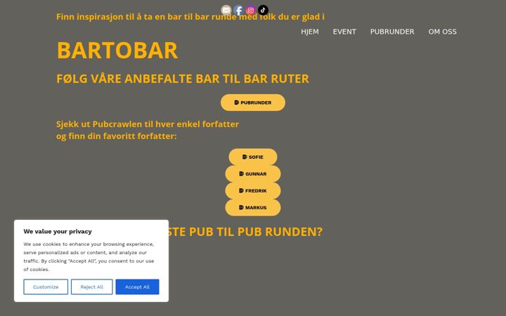 Screenshot of bartobar.no