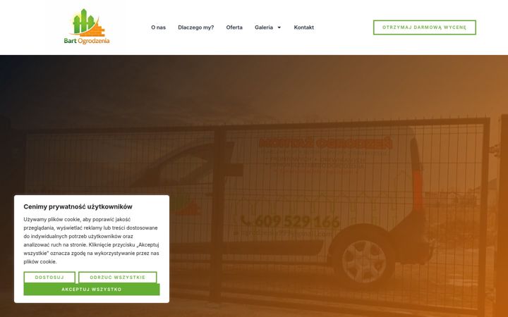 Kuvakaappaus sivustosta bartogrodzenia999.pl