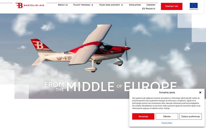 Screenshot of bartoliniair.com
