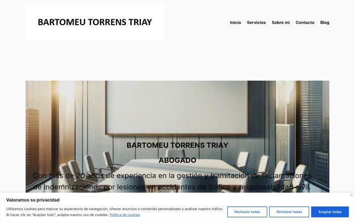 Ekrano kopija bartomeutorrensabogado.es
