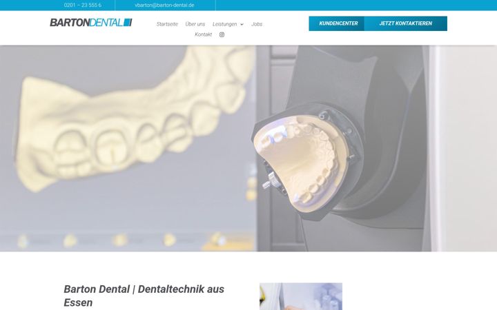 Screenshot of barton-dental.de