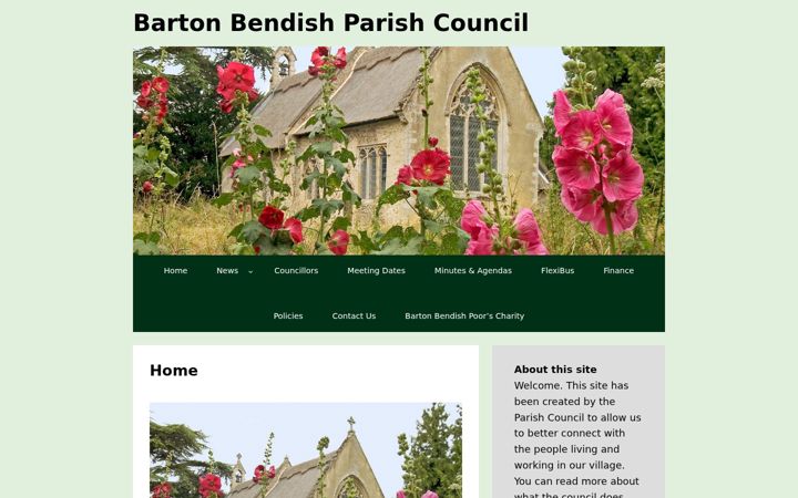 Screenshot von bartonbendish-pc.gov.uk