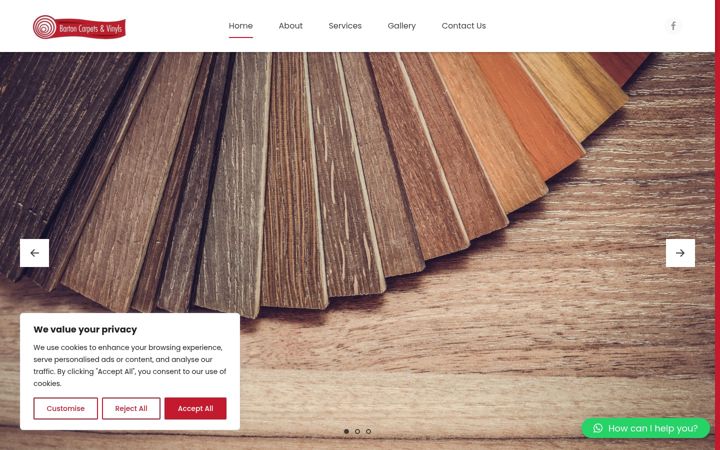 Screenshot of bartoncarpets.co.uk