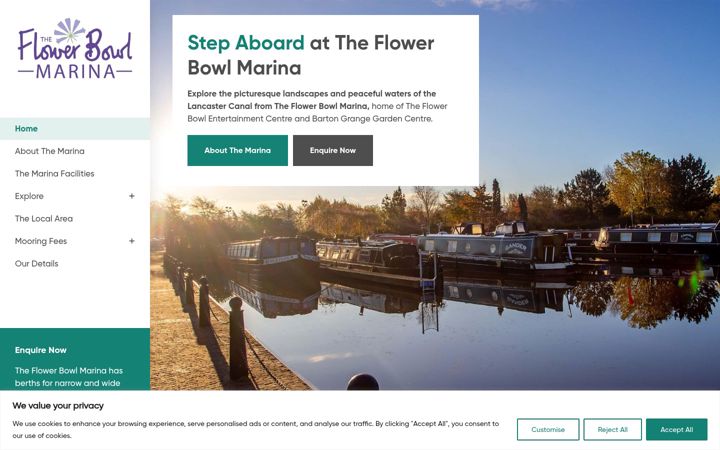 Screenshot of bartongrangemarina.co.uk