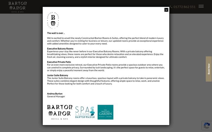 Screenshot of bartonmanorhotel.co.uk