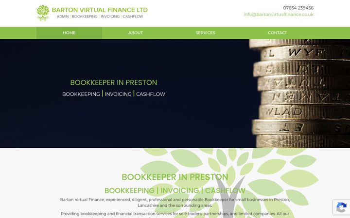 Screenshot of bartonvirtualfinance.co.uk