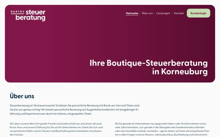 Screenshot of bartos-steuerberatung.at
