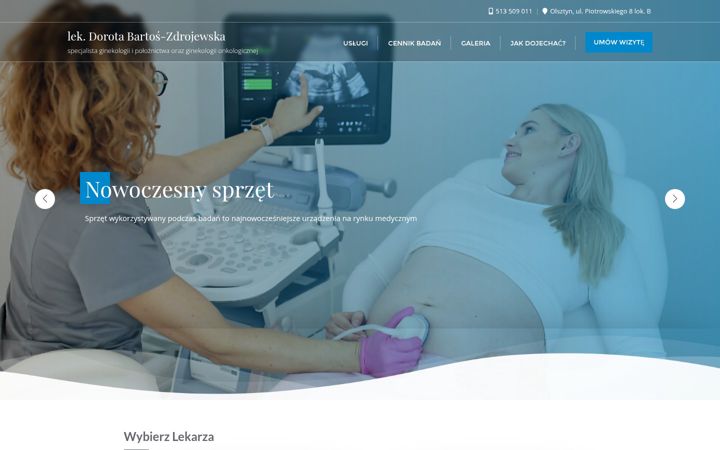 Kuvakaappaus sivustosta bartos-zdrojewska.pl