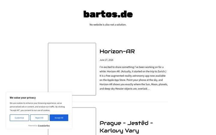 Screenshot of bartos.de