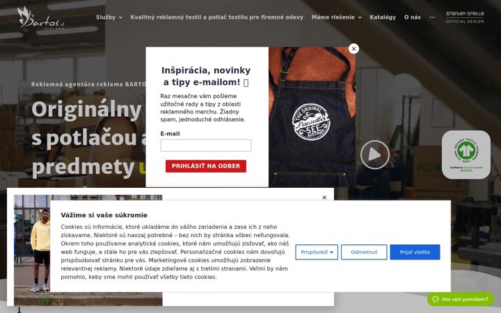 Screenshot of bartos.sk