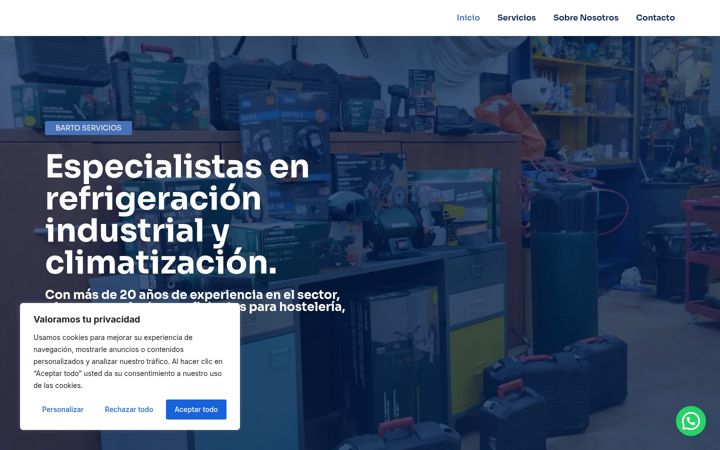 Screenshot of bartoservicios.com