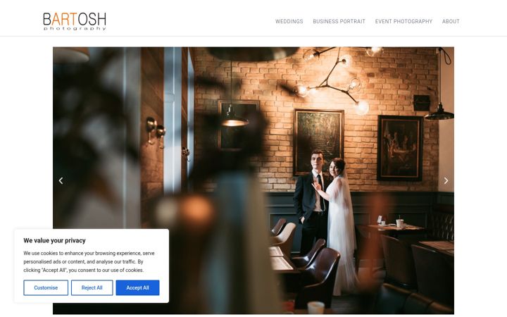 Screenshot of bartoshphoto.com