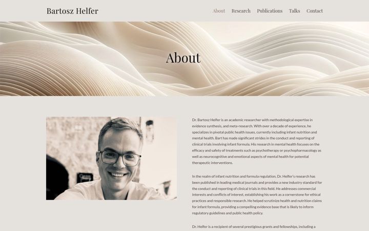 Screenshot of bartoszhelfer.com