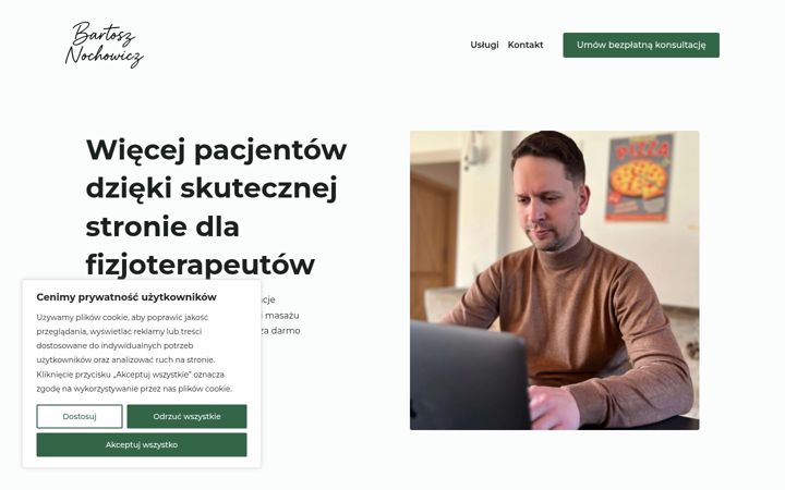 Screenshot von bartosznochowicz.pl