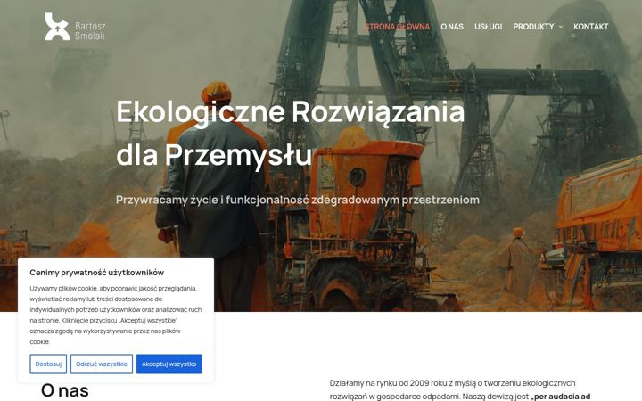 Screenshot of bartoszsmolak.com