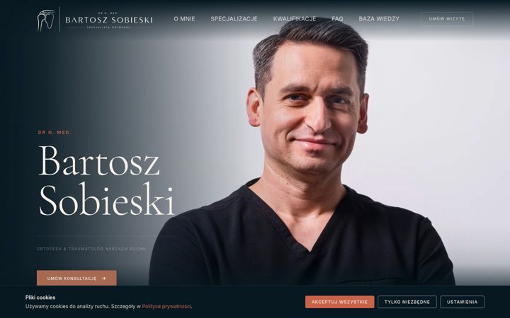 Screenshot of bartoszsobieski.pl