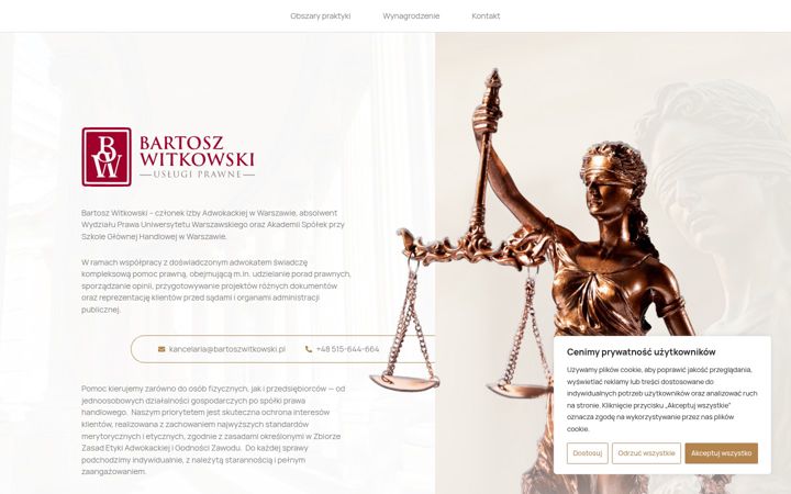 Screenshot of bartoszwitkowski.pl