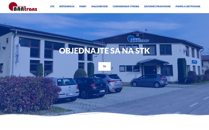 Screenshot of bartrans.sk