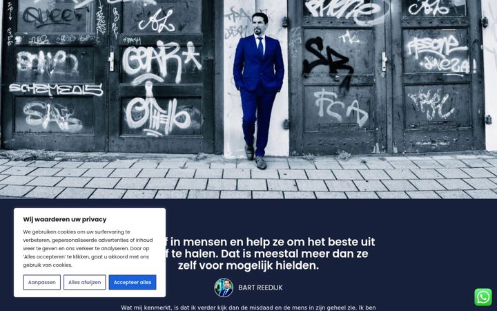 Screenshot of bartreedijk.com
