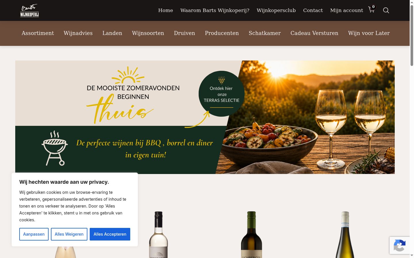 Screenshot tal-banner tal-kunsens muri qabel kwalunkwe interazzjoni