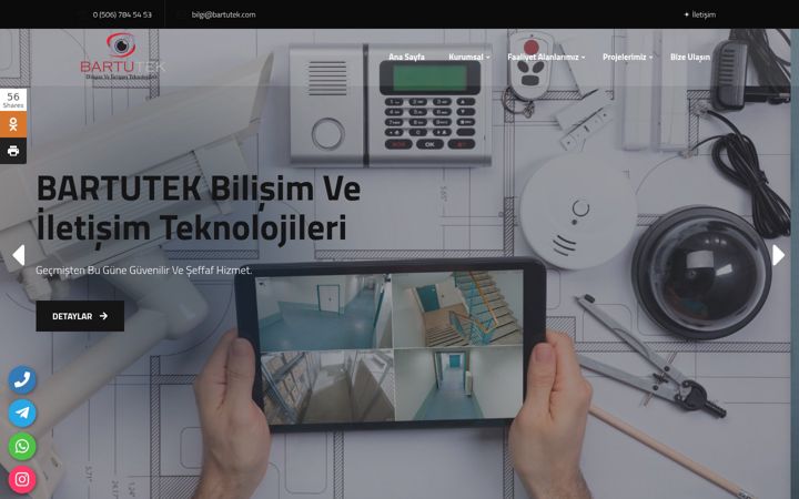 Screenshot of bartutek.com