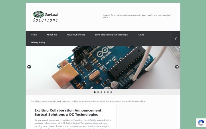 Screenshot of bartuzi-solutions.eu