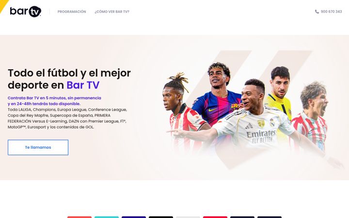 Screenshot of bartv.es