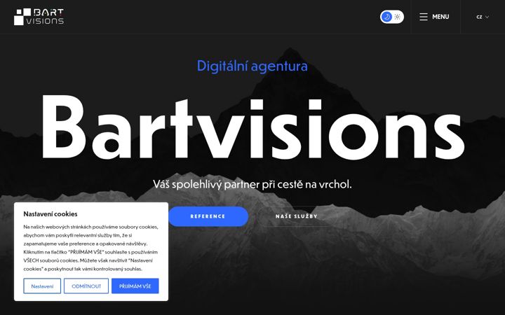 Екранна снимка на bartvisions.cz