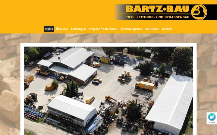 Screenshot of bartz-bau.de