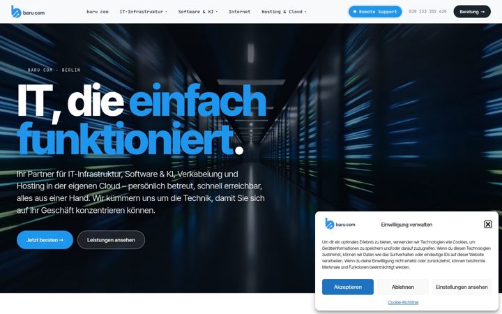 Screenshot of barucom.de
