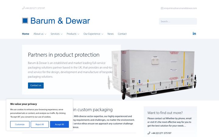 Screenshot of barumanddewar.com