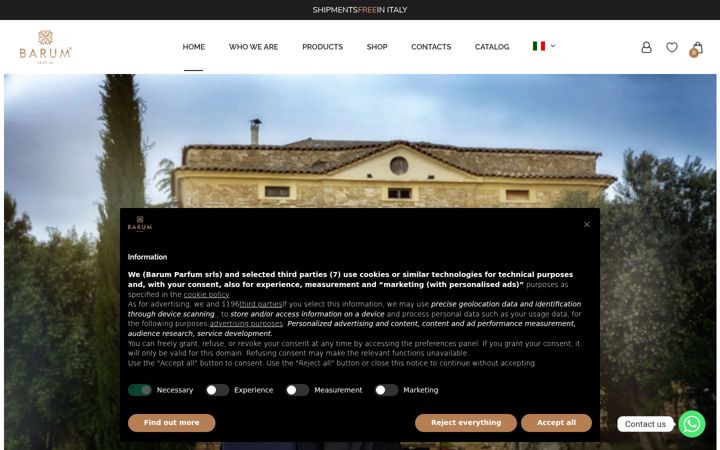 Screenshot of barumparfum.com