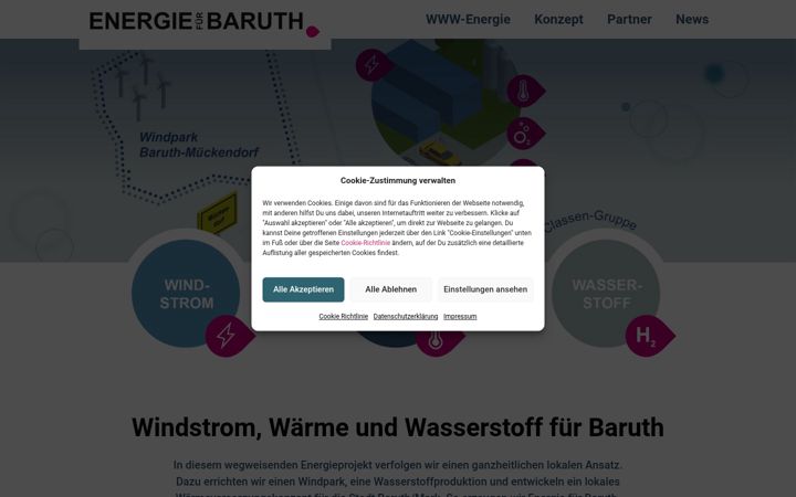 Screenshot of baruth-energie.de
