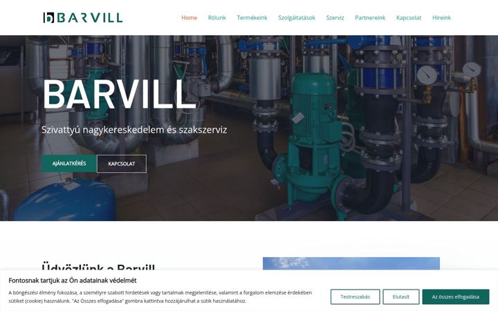 Screenshot of barvill.hu