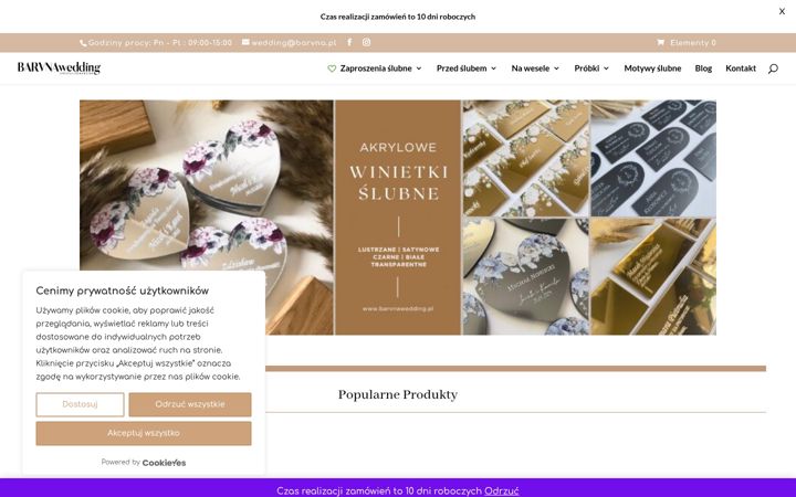 Screenshot von barvnawedding.pl