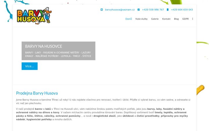 Screenshot ta' barvy-husova.cz