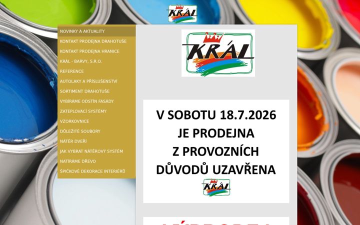 Screenshot of barvykral.cz