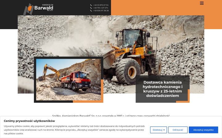 Screenshot von barwald.pl