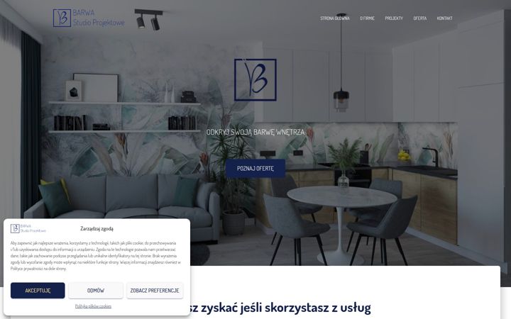 Screenshot von barwastudioprojektowe.pl