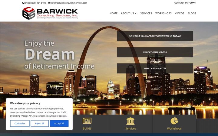 Screenshot of barwickconsultingservices.com