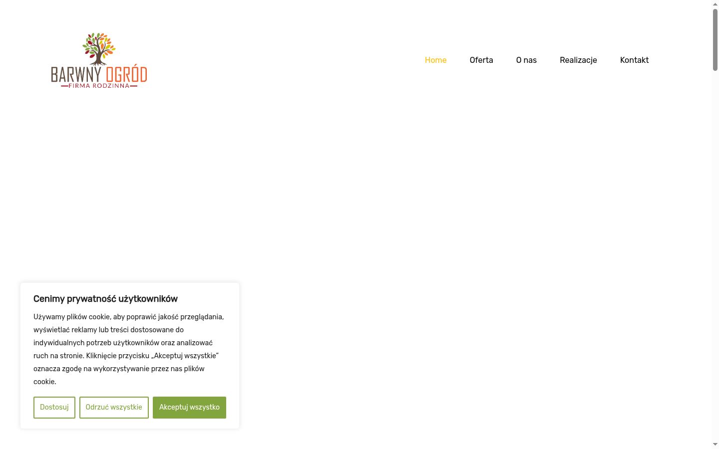 Screenshot des Einwilligungsbanners vor jeglicher Interaktion