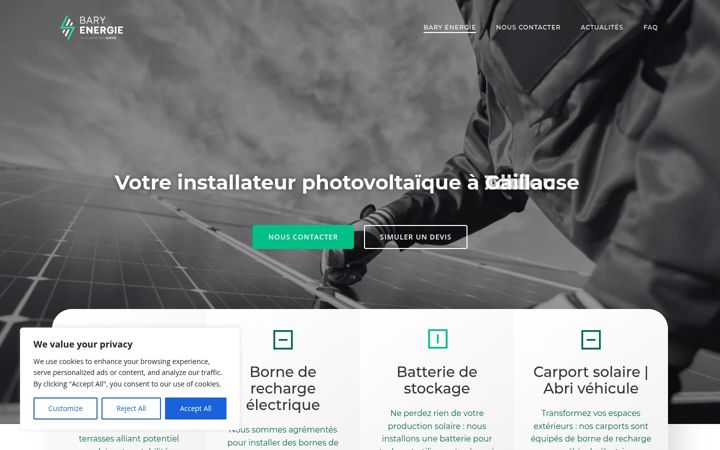 Screenshot of baryenergie.fr