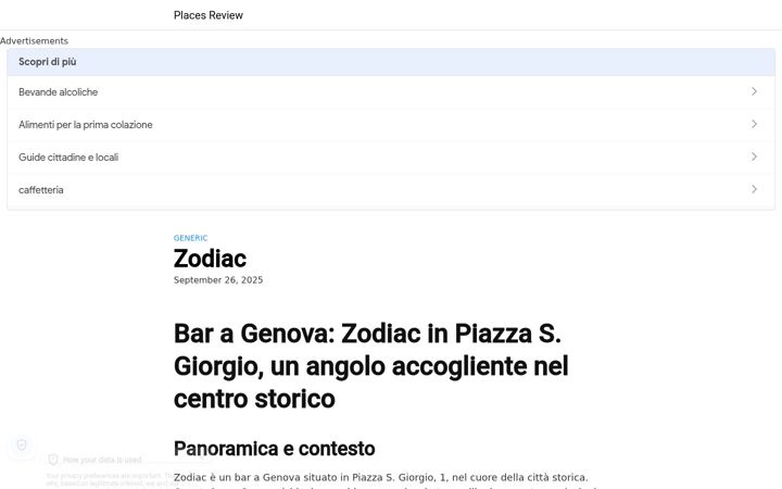 Screenshot of barzodiac.com