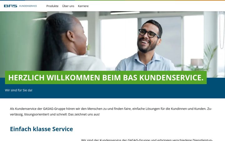 Screenshot of bas-kundenservice.de