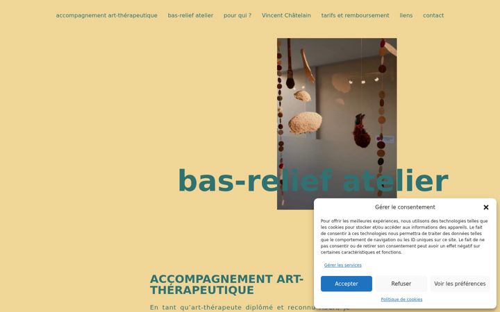 Screenshot of bas-relief.ch